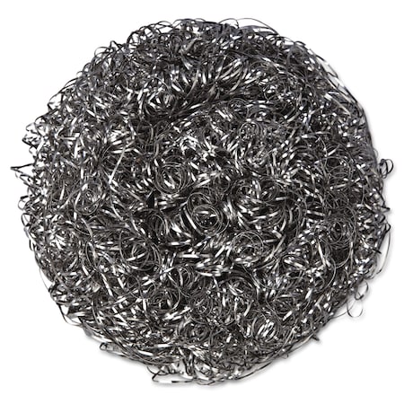 Kurly Kate Stainless Steel Scrubbers, Large, Steel Gray, PK72 6375650